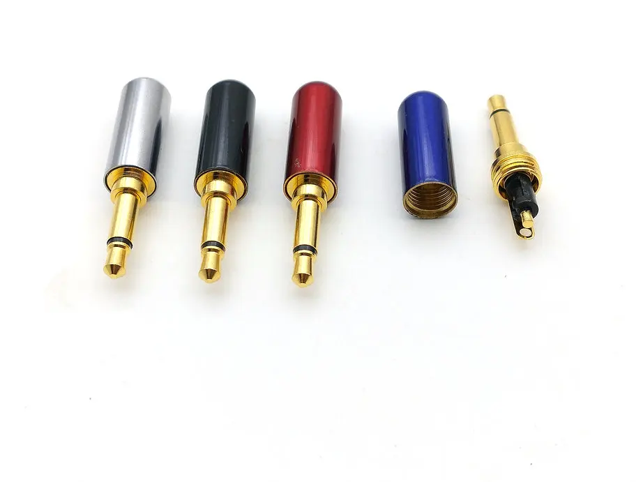 100 шт. Медный позолоченный разъем 3 5 мм|connector 3.5mm|connectors goldconnector plug |