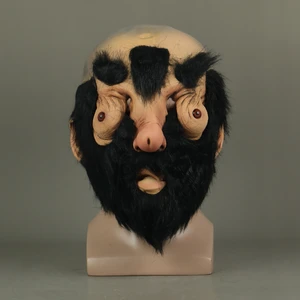 Маскарадные маски на Хэллоуин с Лысой лицом, большим носом, бородой, пенисом