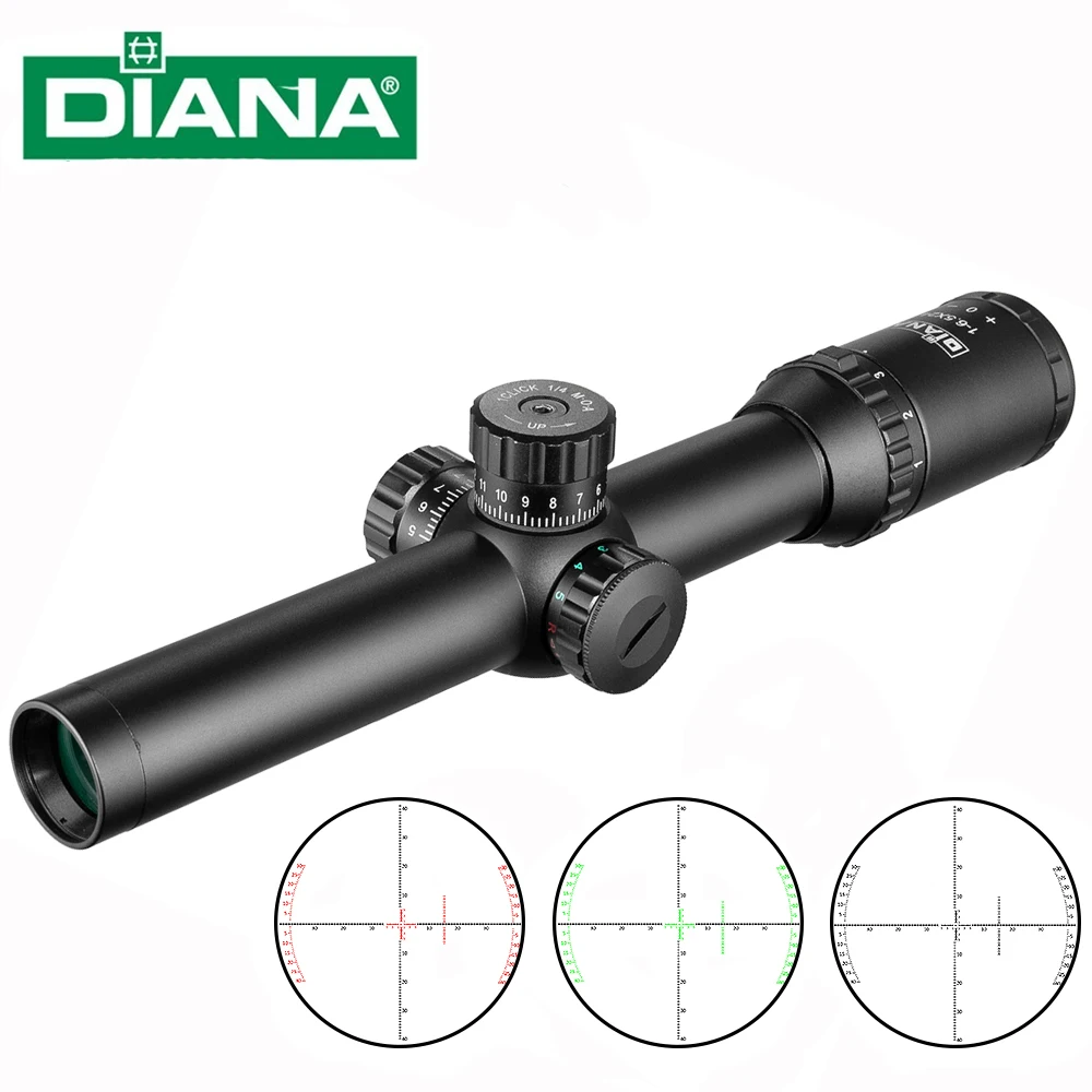 Охотничий оптический прицел DIANA 1-6. 5x24 охотничий тактический для винтовки на