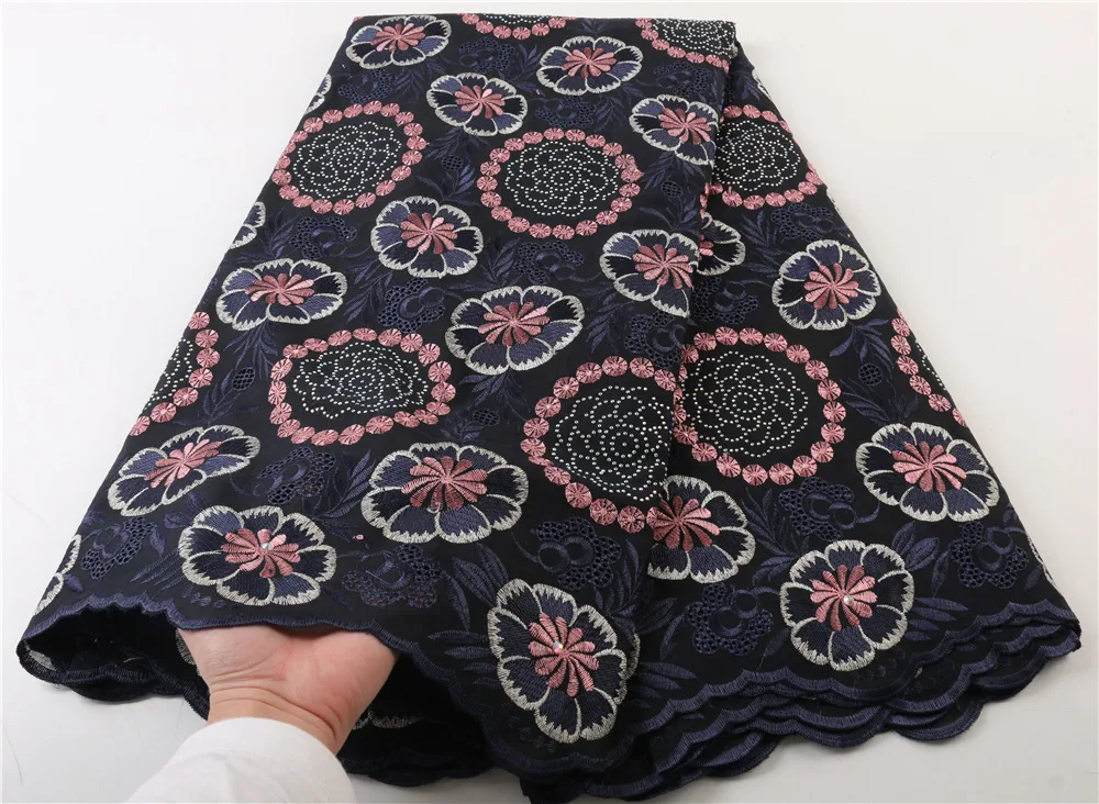 

NI.AI Swiss Voile Cotton Lace Fabric 2021 Design African Swiss Voile Lace In Switzerland High Quality Swiss Dry Laces 3885B