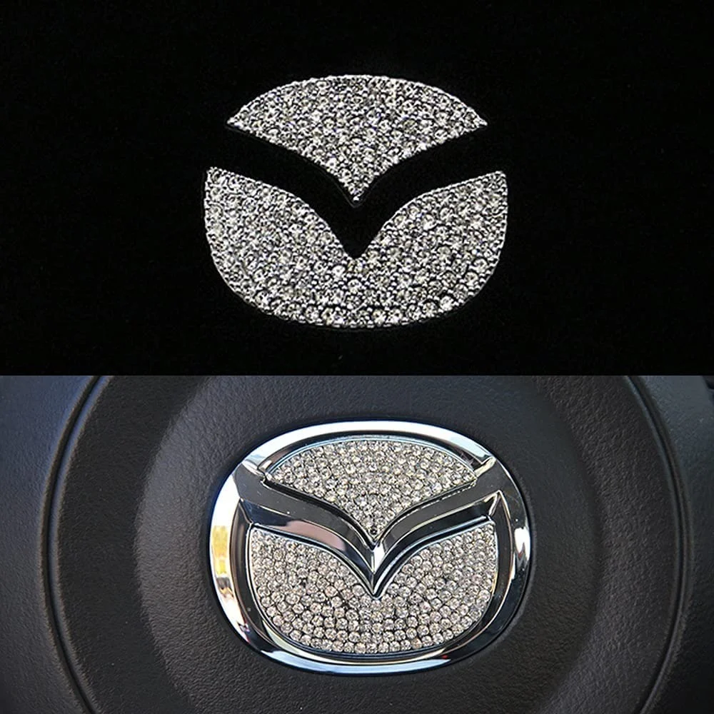 

Steering Wheel Bling Crystal Diamond Emblem Car Sticker for Mazda 3 6 2 CX-3 CX-4 CX5 CX9 CX3 CX4 CX-5 CX-9 2015-2020