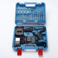 Electric drill SH190 Профессиональная беспроводная дрель электрическая отвертка ключ Электроинструмент два перезаряжаемых литий-ионных аккумулятора беспроводной с аксессуарами - Цвет: Electric drill SH190