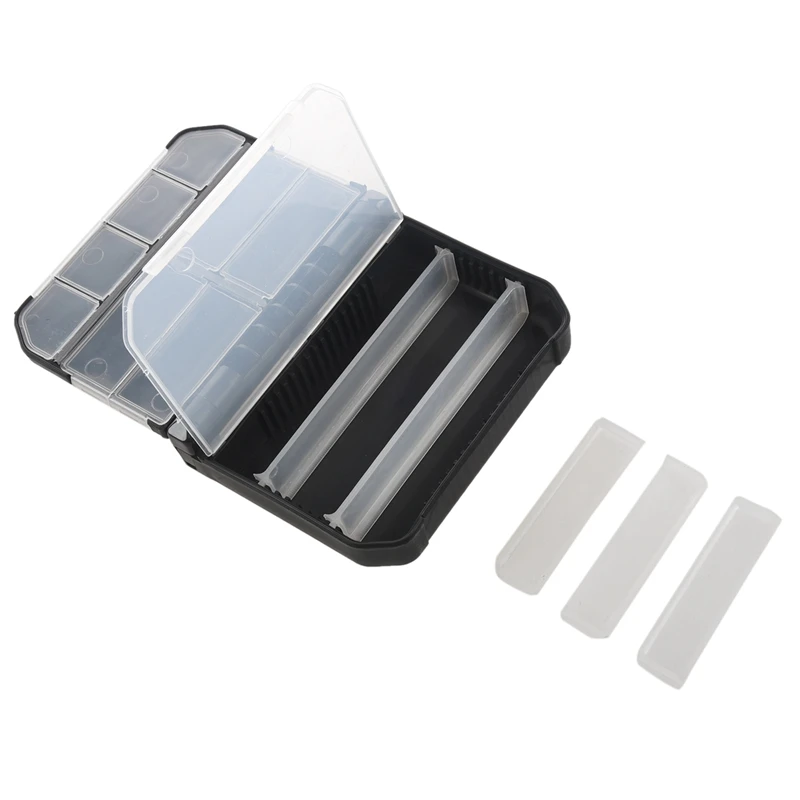 

LEO 2PC Fishing Tackle Box Fishing Accessories Box Semi-Automatic Opening Closing Accessory Case
