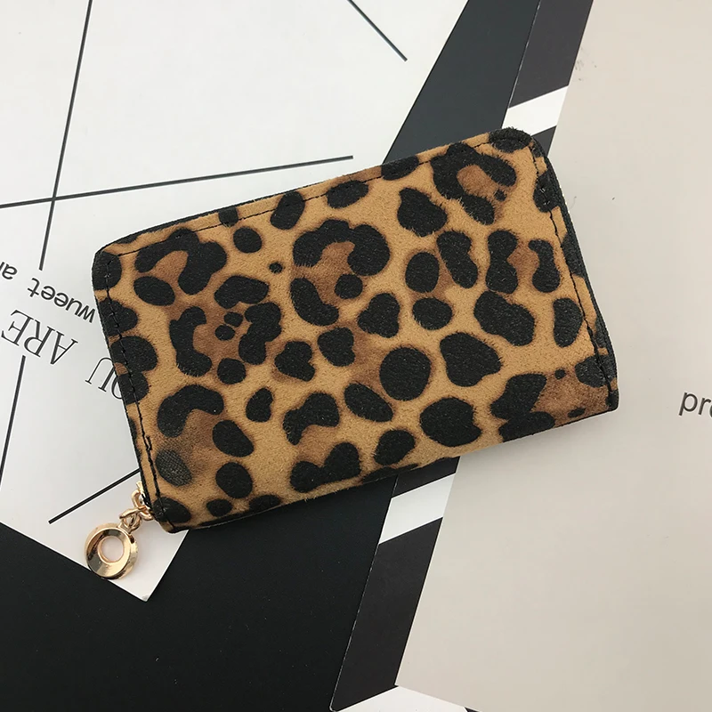 Leopard grain brown BELLO TUTTI, дизайнерский кошелек из искусственной кожи, женские мини-кошельки, модные держатели для карт, тонкий кошелек с карманом для монет, маленькая сумочка для денег - Цвет: Leopard grain brown