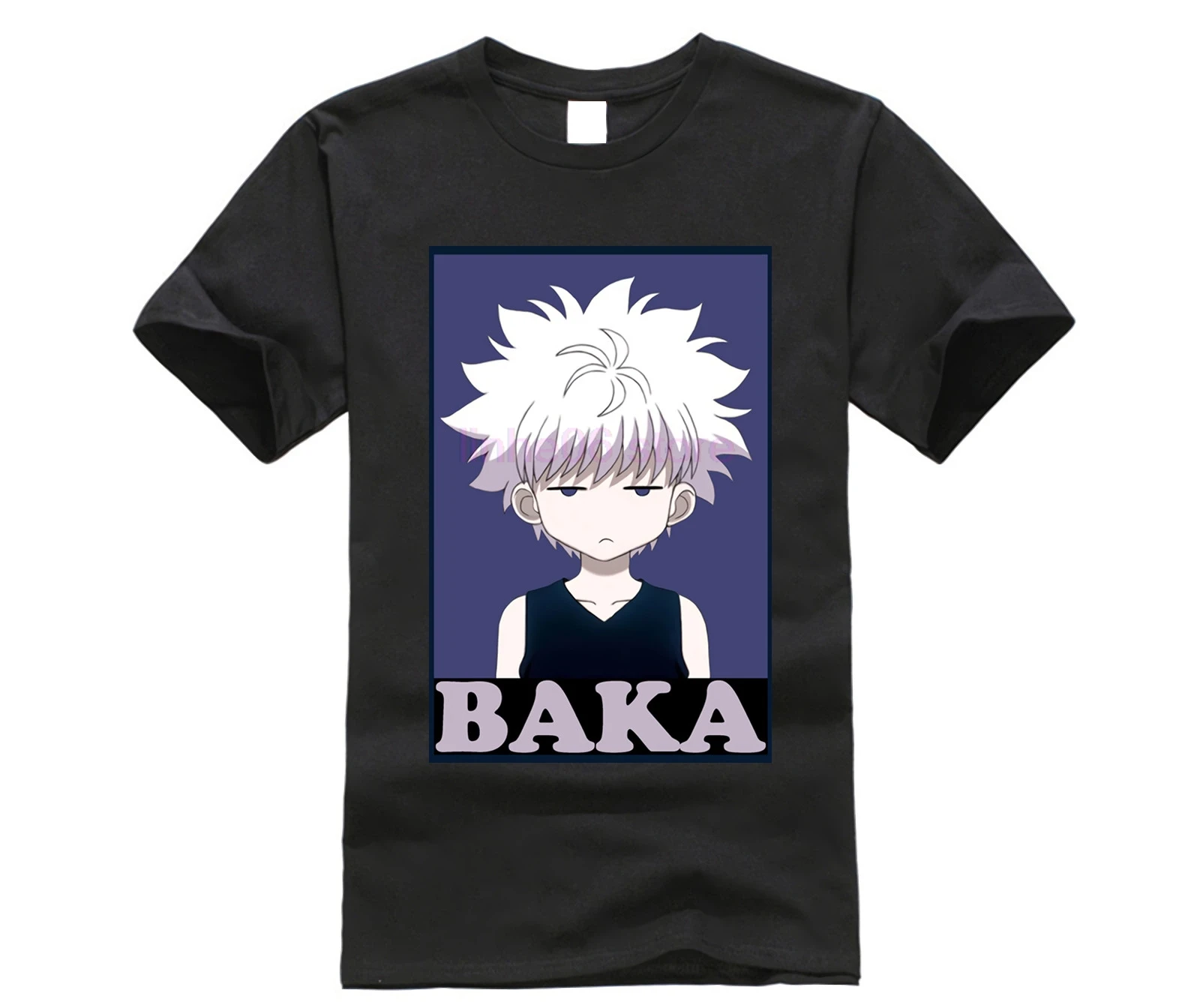 Охотник Killua Zoldyck Сапожки в стиле бака Футболка размера плюс модные футболки для девочек повседневная