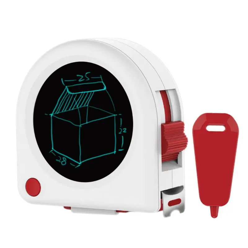 

Tape Measure with LCD Screen Writing Tablet Drawing Board Measuring Tape 5m 16ft