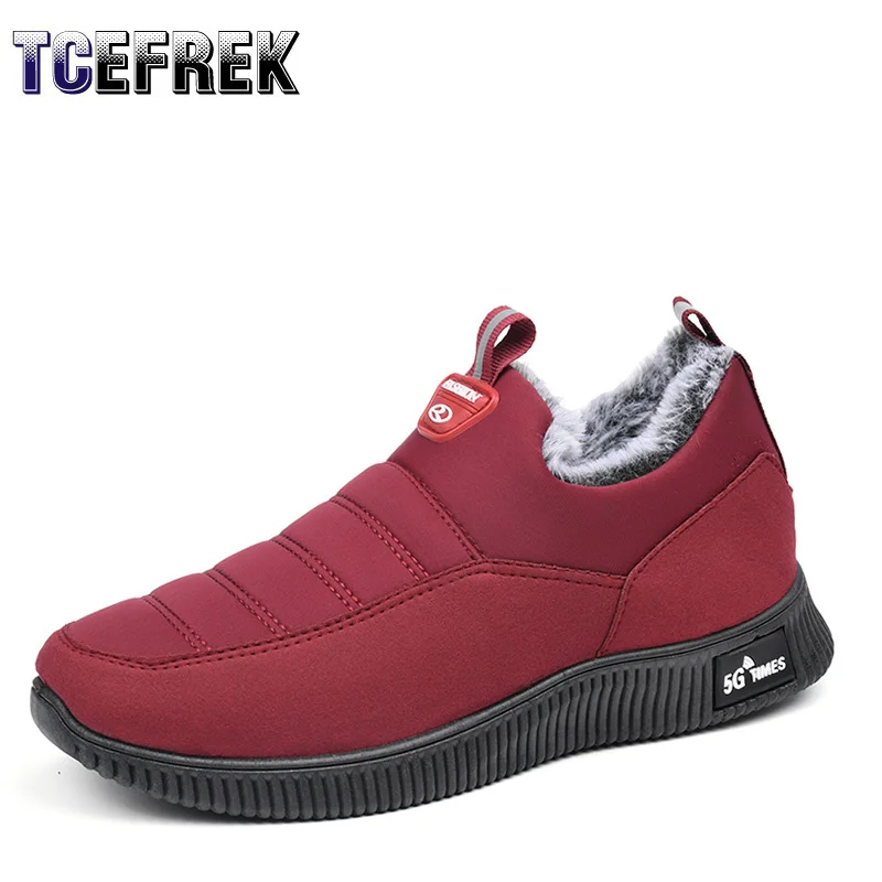 

Ботинки женские короткие плюшевые, теплые непромокаемые ботильоны на платформе, повседневная обувь, без застежки, хлопок, для зимы