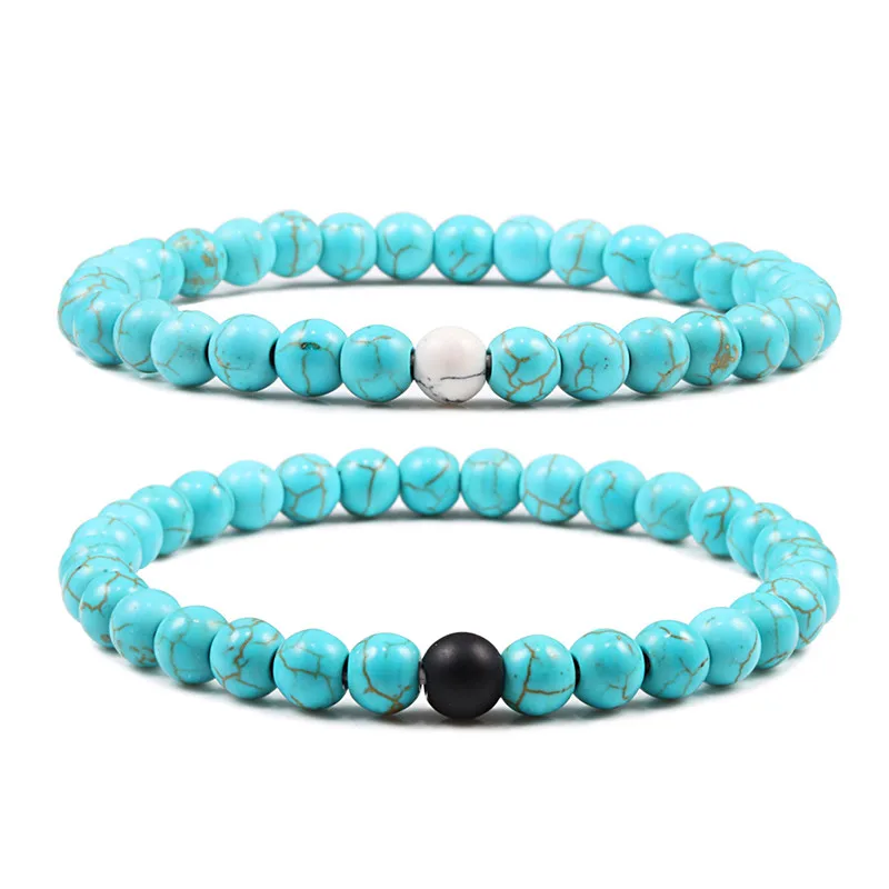 Браслеты из натурального камня для женщин рождественские украшения мужские