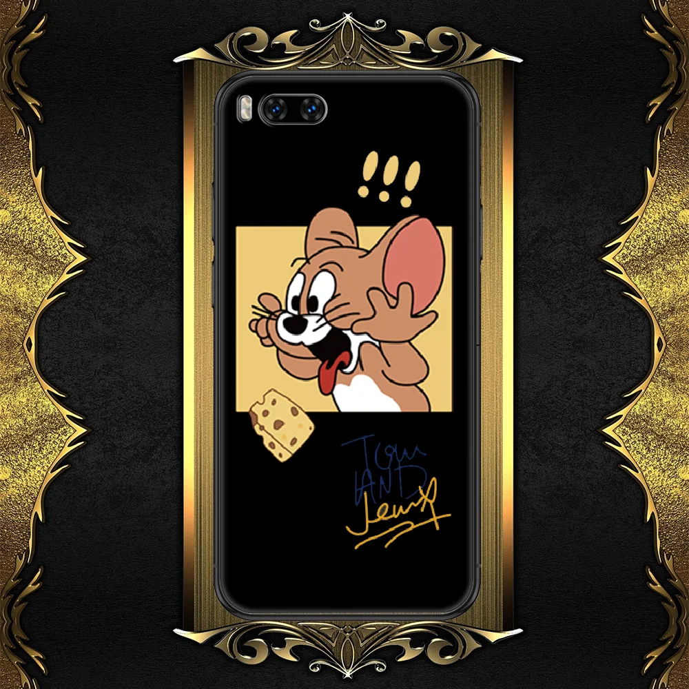 

tom lovers and Cartoon jerry funny Phone case For Xiaomi Mi Max Note 3 A2 A3 8 9 9T 10 Lite Pro Ultra black trend shell pretty