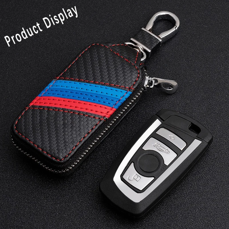 

Car Carbon Fiber Texture Key Case Keychain for BMW M Performance X5 F15 E90 F30 M E46 E36 E60 F30 F10 E39 E91 E92 E64 E65 X3