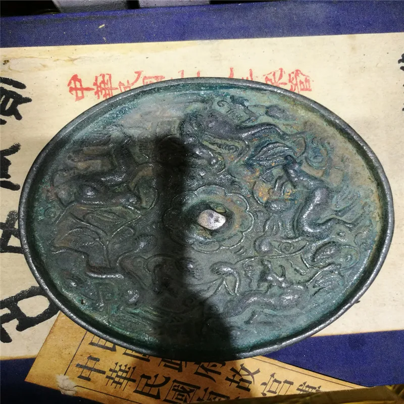 Китайское старое бронзовое зеркало рассекающее зло фэн-шуй | Дом и сад