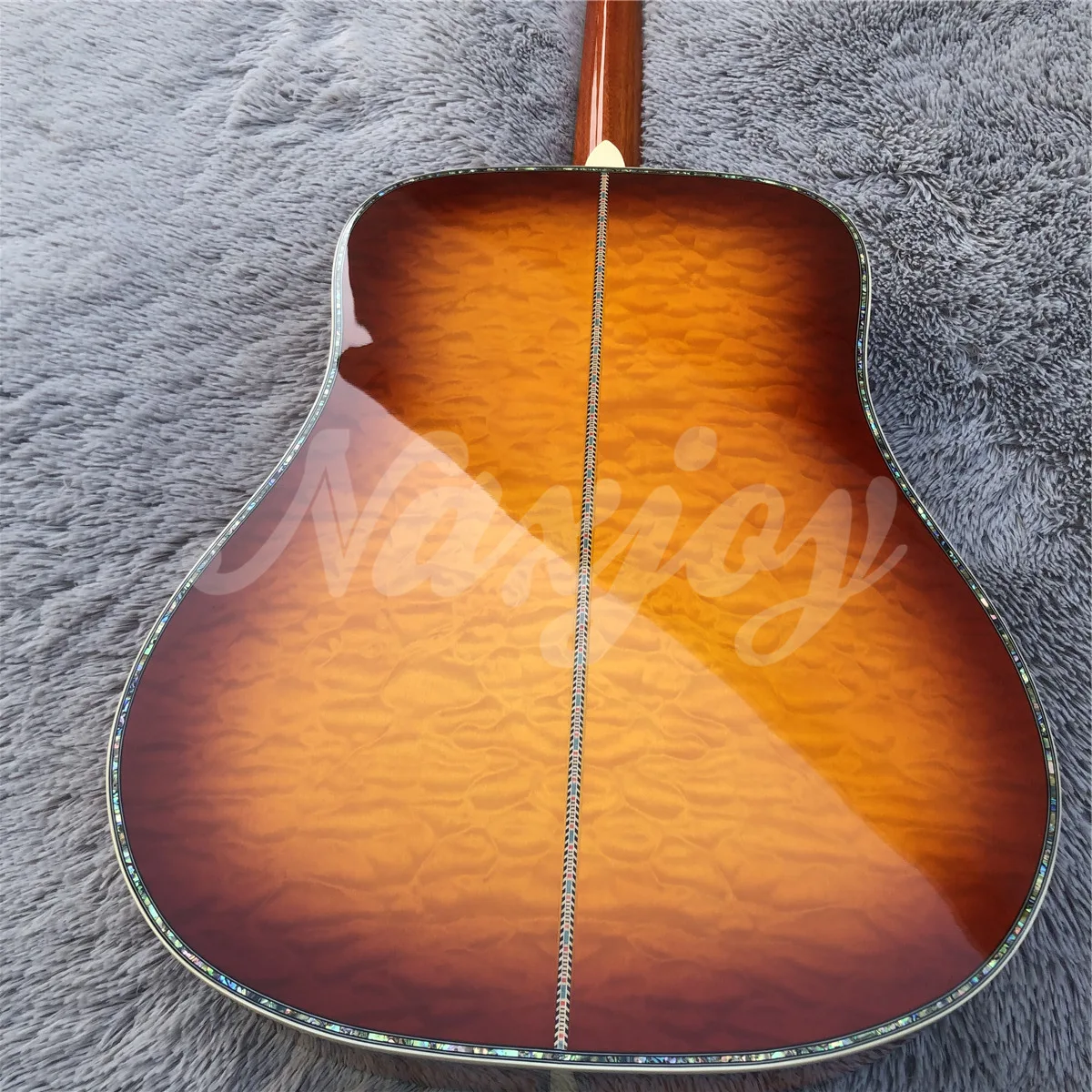 Пользовательский Orange Burst Maple D Style 45 модель акустическое гитарное ушко
