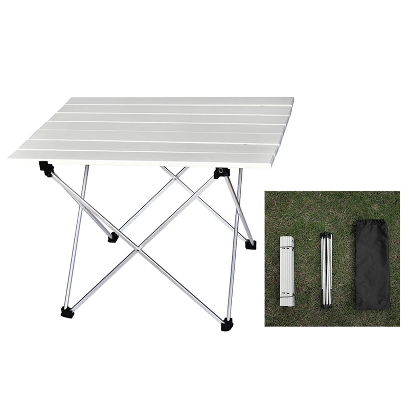 Ультралегкий портативный складной стол для кемпинга из алюминиевого сплава