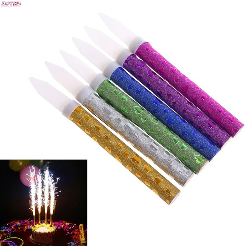 Разноцветные свечи для торта на день рождения праздничная вечеринка фейерверк