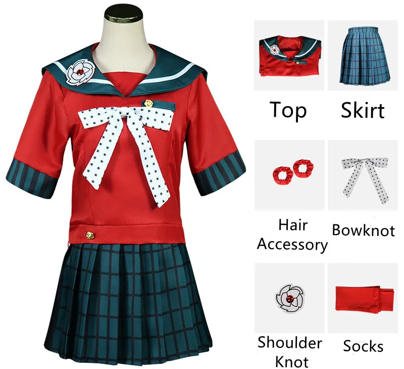 Костюм для косплея из аниме данганронпа униформа школьницы Маки харукава костюм