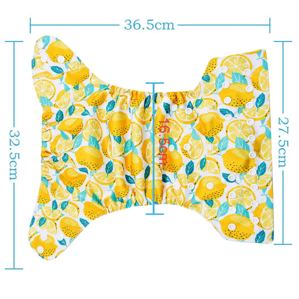 

0/3Y unisex newborn Infant kid baby training pants Printed Reusable adjustable Diaper Washable Nappies t5