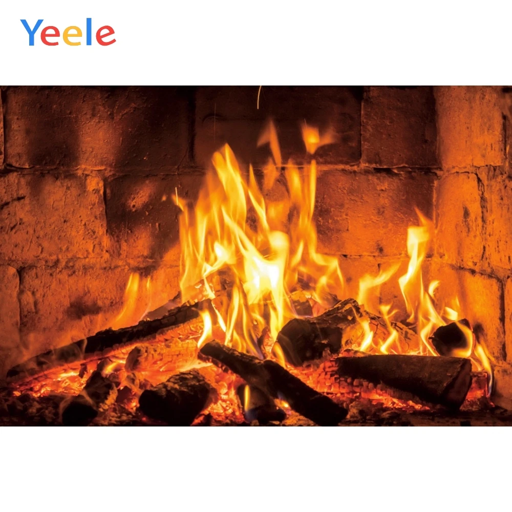 Фон для студийной фотосъемки с изображением фейерверка красного кирпича и