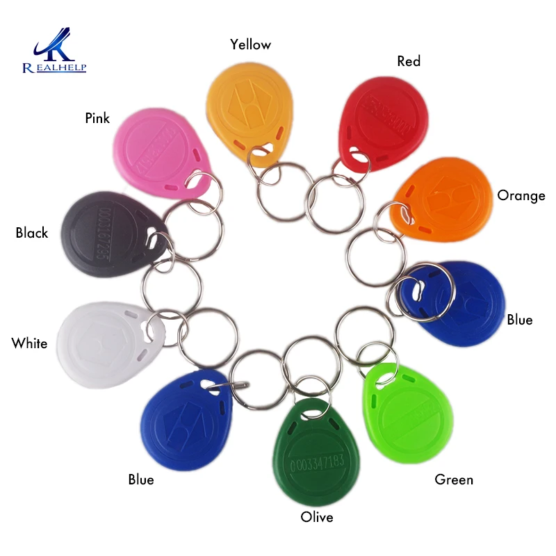 

Random Color T5577 EM4305 Tag Keychain RFID 125 KHz Copied And Rewritten Keychain Access Control Card