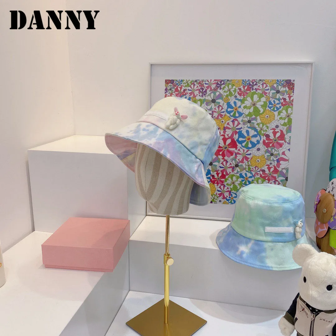 

Fashion Brand Top Quality Women's Famous Brand Bucket Hat Tie-dye Cotton Casual Rabbit Women's Brand Fisherman Hat