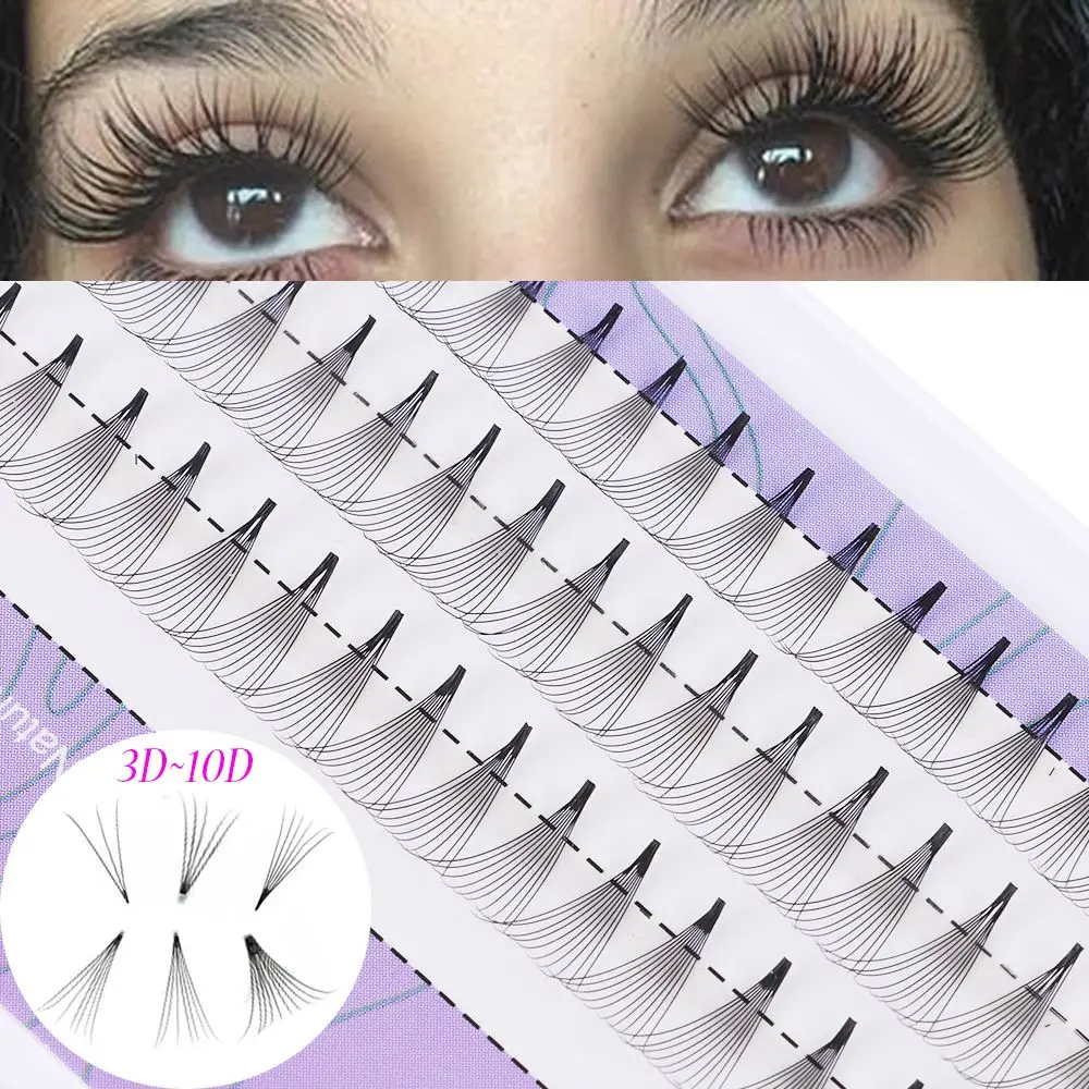 

60~120 Fans/Box Premade Volume Fans Handmade Fans Eyelashe Extension Natural Full Volume Woman's Fashion Semi Permanent Eyelashe