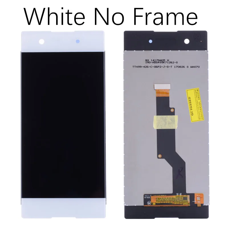 White No Frame 5,0 ''lcd для sony Xperia XA1 lcd дисплей дигитайзер сборка сенсорный экран Рамка с бесплатными инструментами для G3116 G3121 G3123 - Цвет: White No Frame