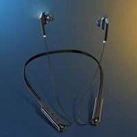 bluetooth wireless headphones with mic ergonomic neckhook earbuds magnetic handfree bluetooth earphones sports wireless headsets