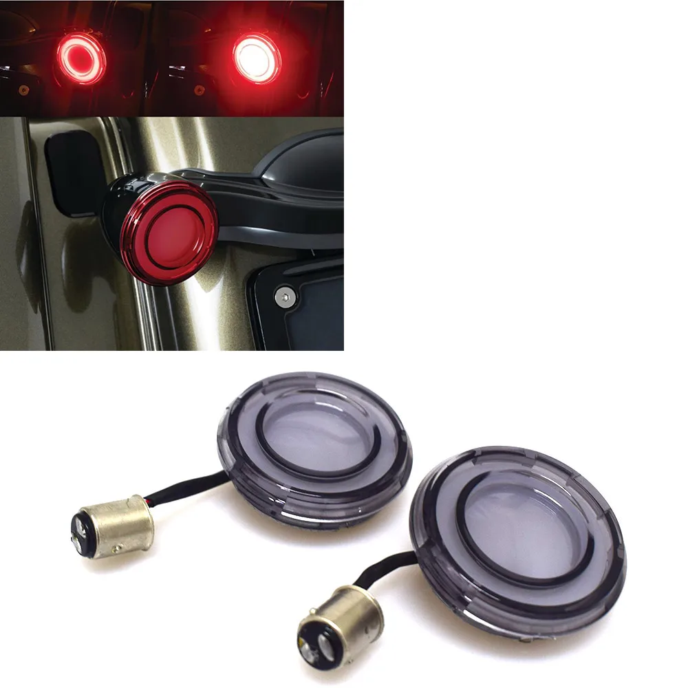 

Для Harley Touring Sportster XL Softail 2018-2021 мотоцикл 1157 цилиндрический стиль светодиодный задний сигнал поворота преобразование