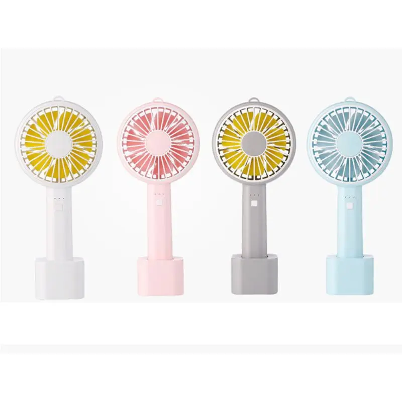 

Hand-Held Portable Cartoon Base Fan Mini New Style USB Hand Electric Fan K1AD
