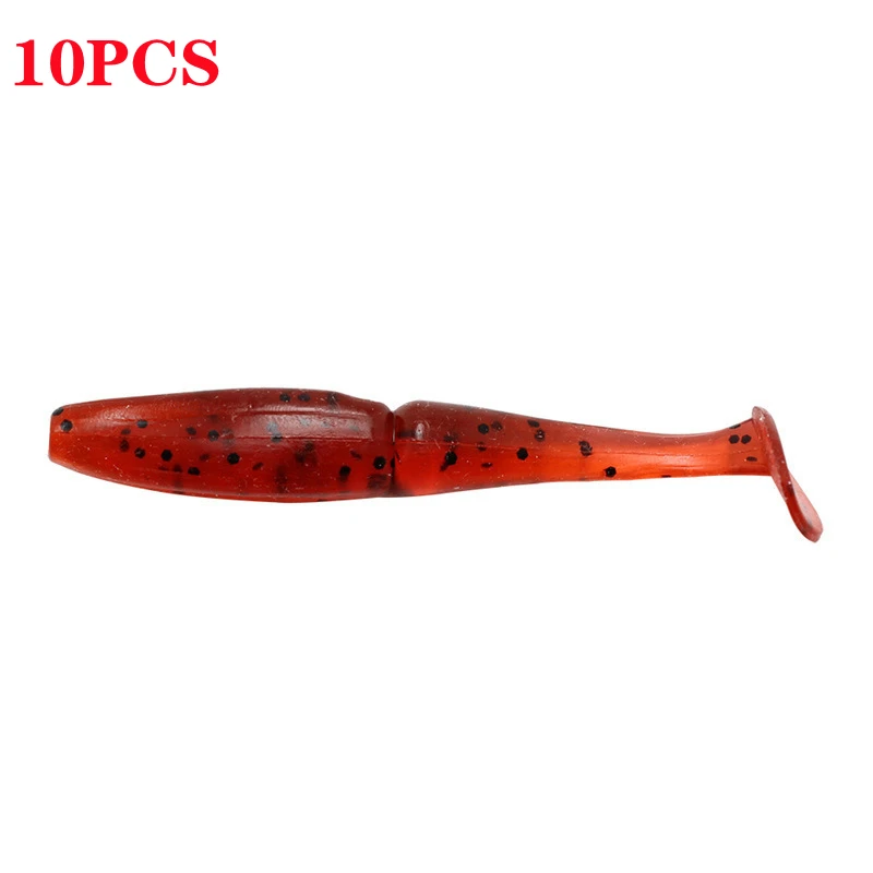 

10pcs/lot Easy Shiner Silicone Worms Soft Baits 6cm1.4g Fishing Lures Artificial Swimbaits Jigging Wobblers For Bass Carp Tackle