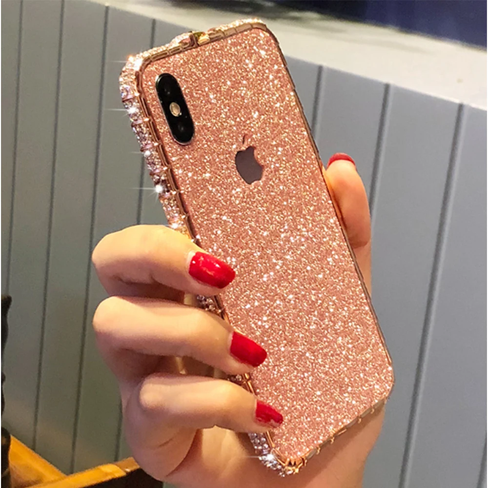 Чехол со стразами и блестками для Apple iPhone 11 Pro XS MAX XR X 6 6s 7 8 plus | Мобильные телефоны