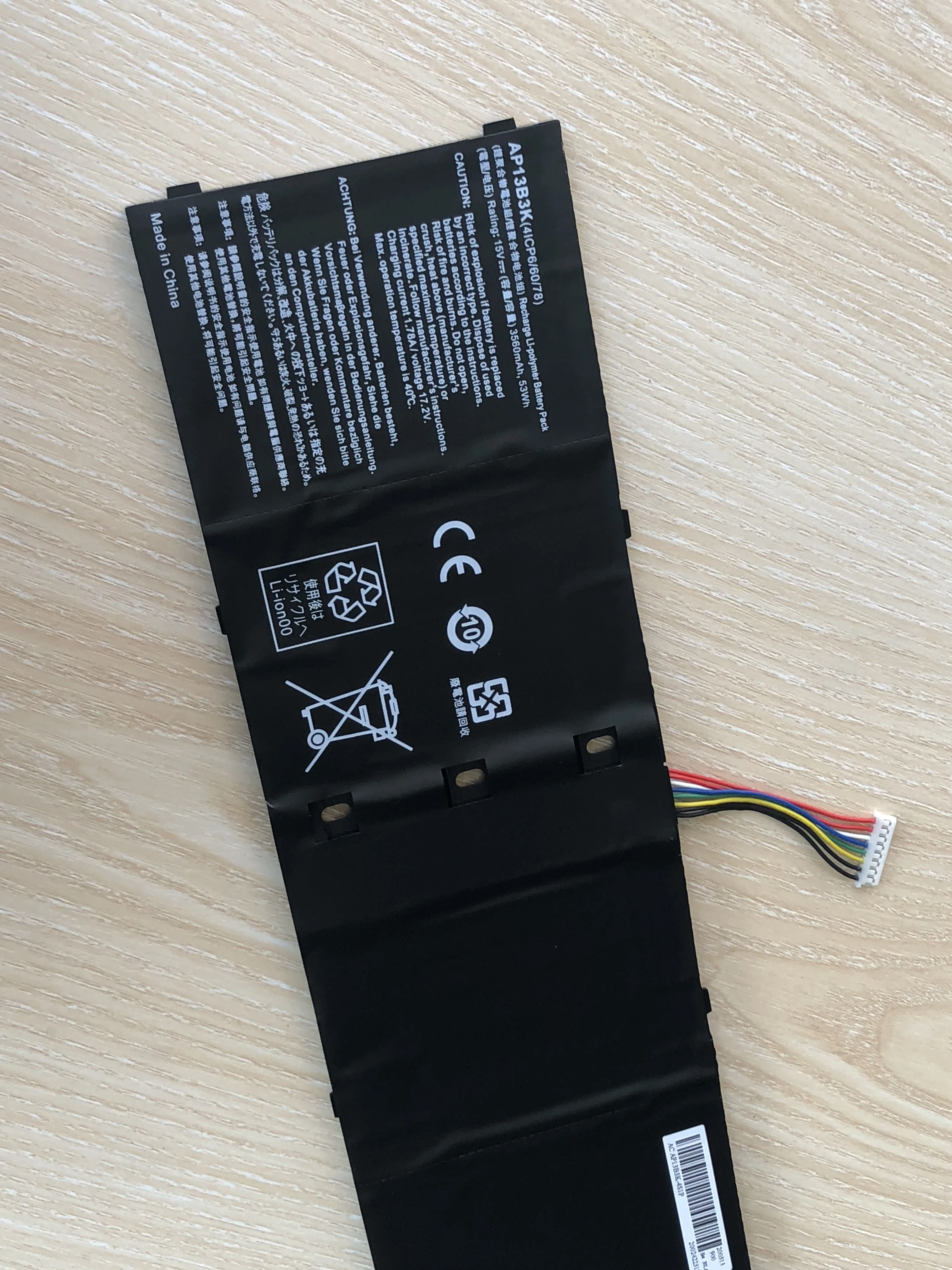 Аккумулятор ap13b3k для ноутбука Acer Aspire R7 M5-583p Series Ap13b 4lcp 6/60/80 3560 мАч 15 В akku | Компьютеры