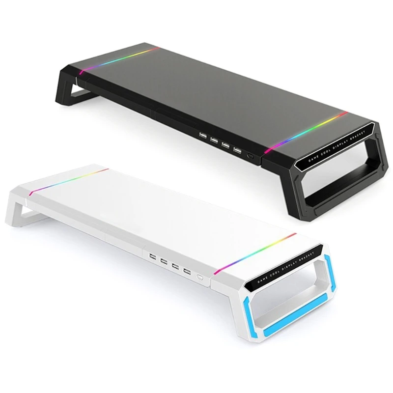 

Подставка для монитора T1 универсальная с RGB-подсветкой и 4 usb-портами 2,0