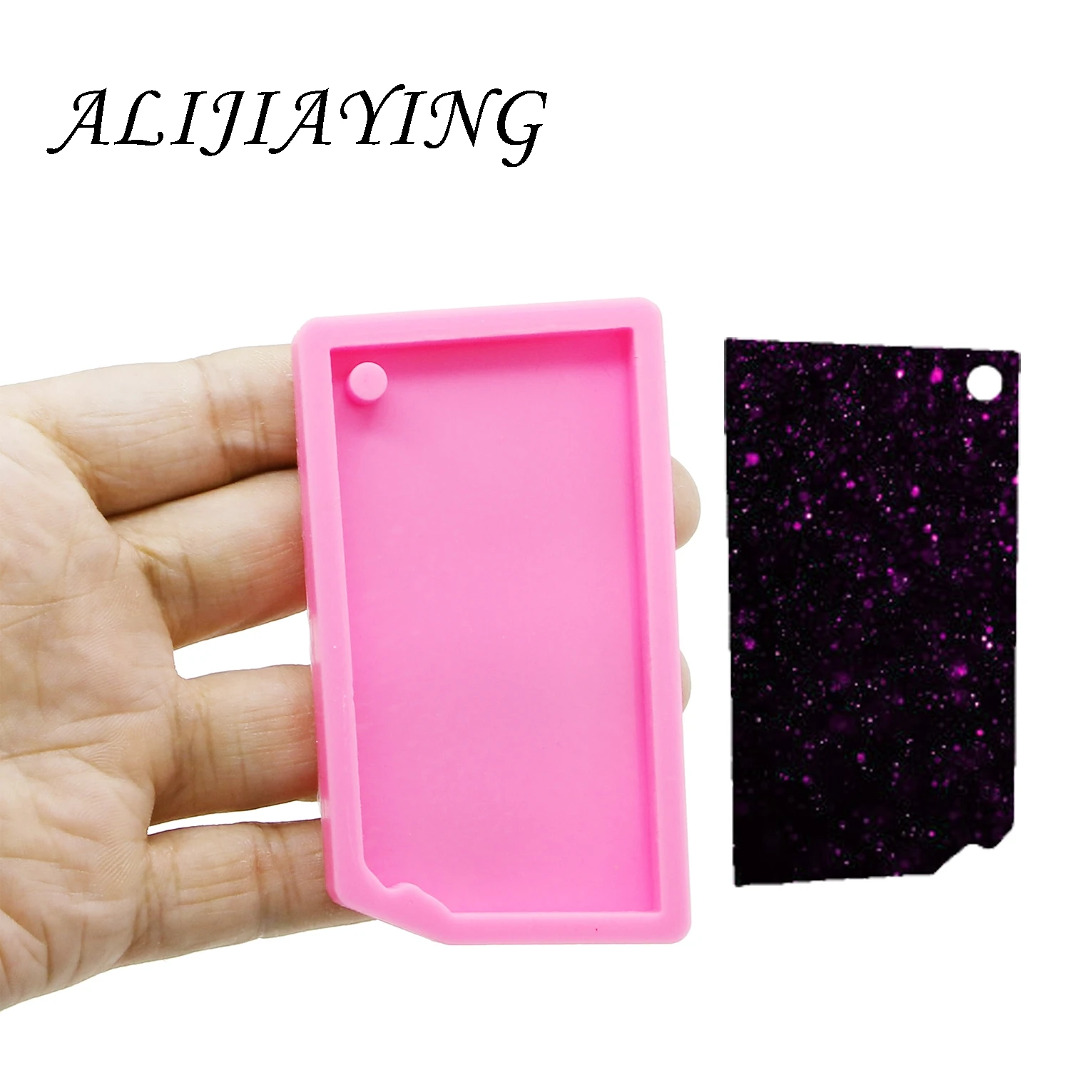 Блестящий брелок Канзас американский штат форма украшение с кольцом для ключей силиконовая форма для DIY эпоксидная смола оптом DY0206