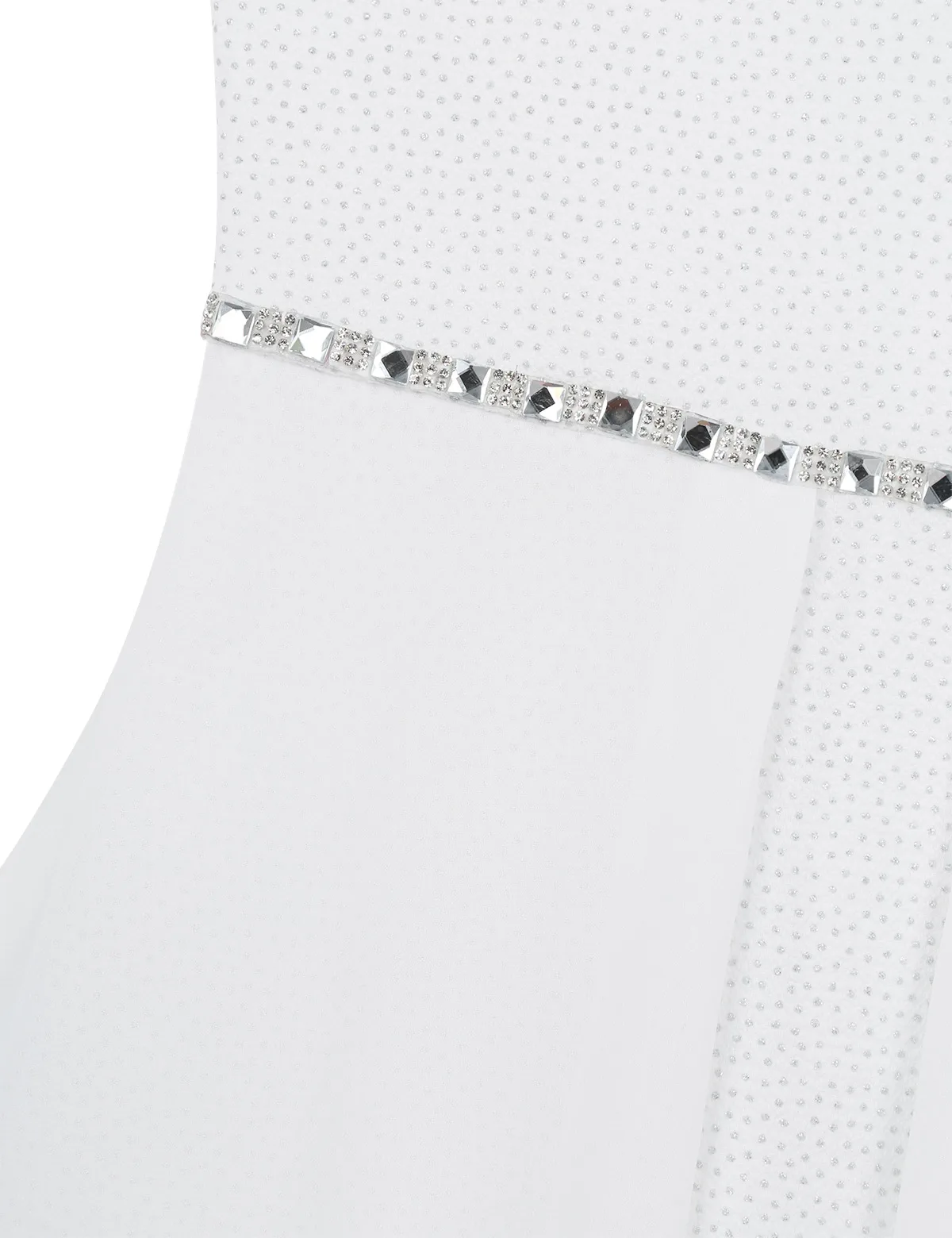 Детское блестящее платье iiniim без рукавов с высокой талией и заниженным подолом