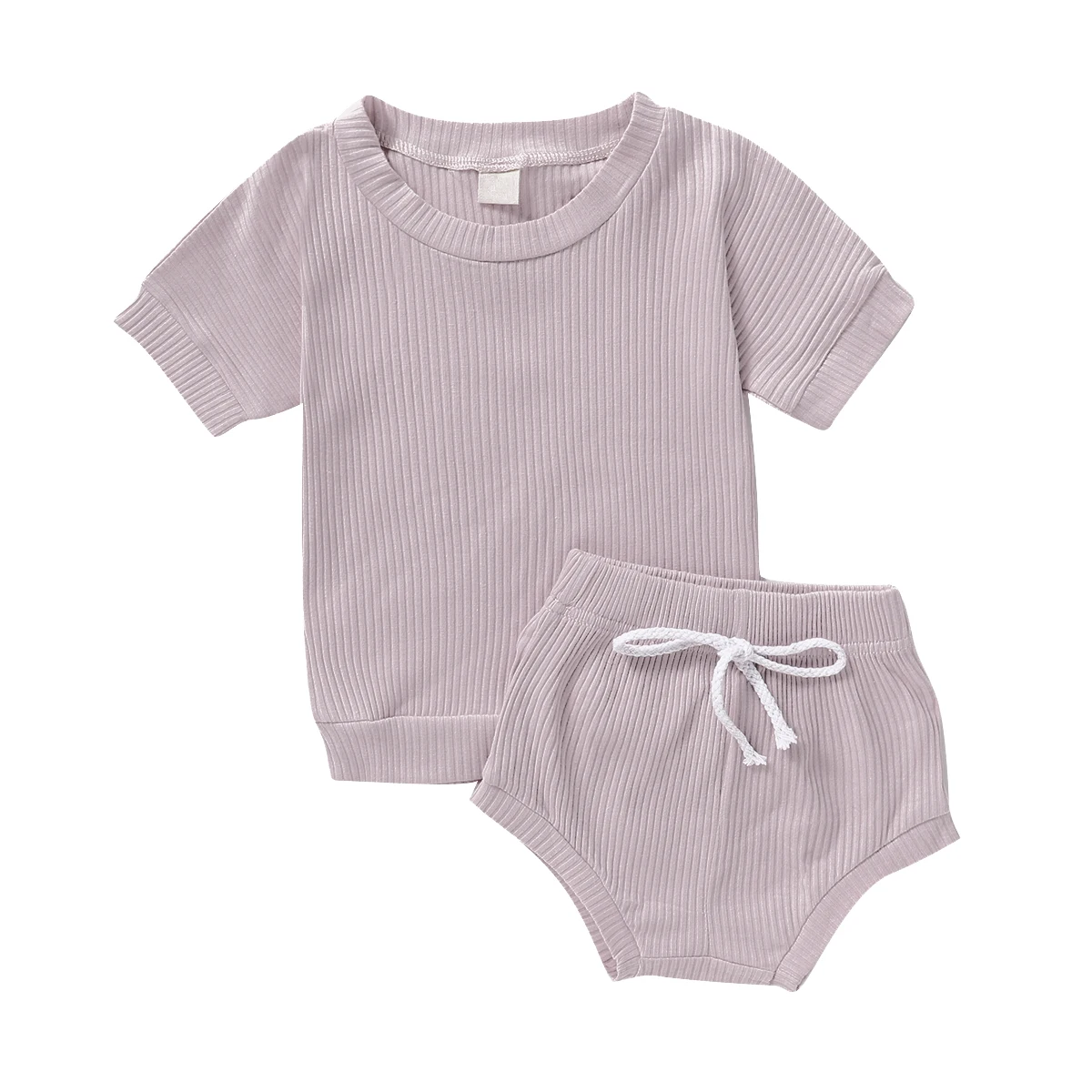 

2Pcs Fashion New Summer Newborn Baby Girls Boys Clothes Cotton Casual Short Sleeve Tops T-shirt+Shorts Toddler Infant Outfit Set