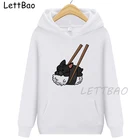 Женский пуловер в стиле Харадзюку, с забавными суши, французский бульдог, толстовки в стиле 90-х, с забавным принтом