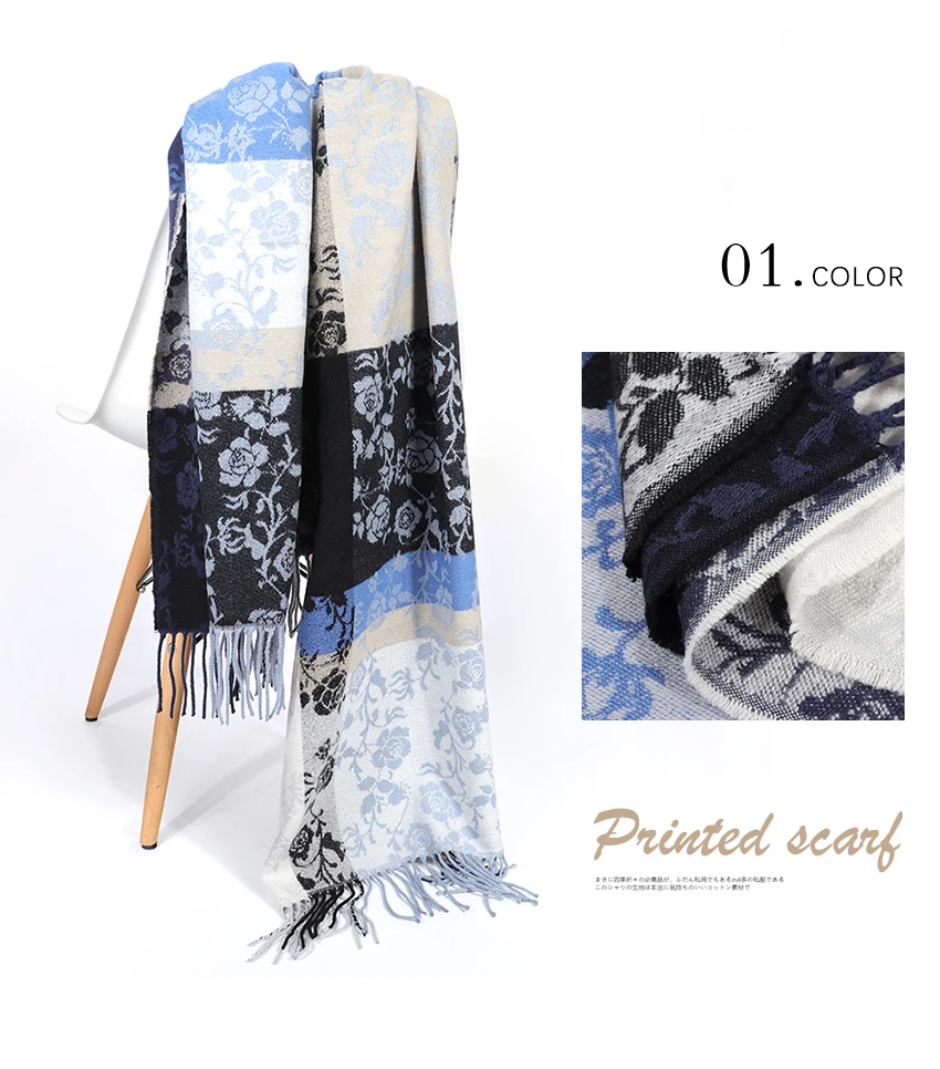 Роскошный бренд кашемировый женский шарф с принтом зимний пашмины Foulard Femme Bufanda Mujer бандана женский шарф-шаль