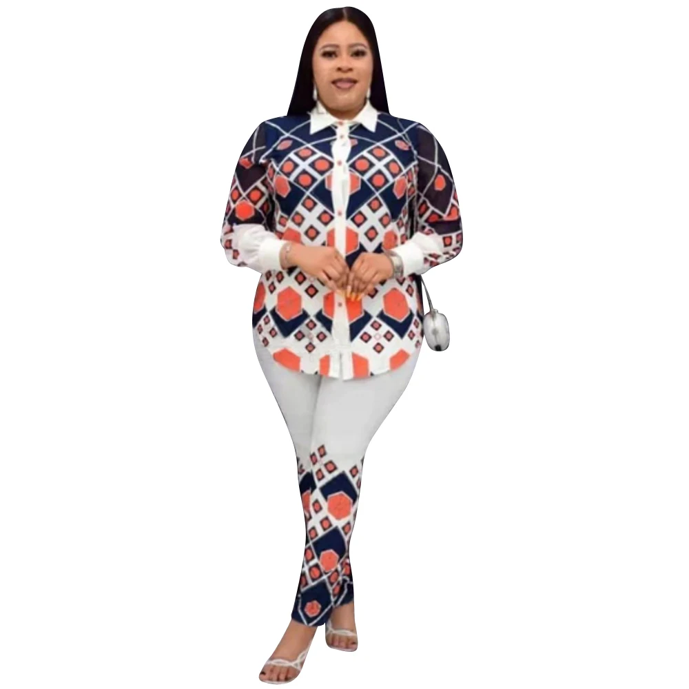 2020 Дашики традиционная африканская одежда комплект из двух предметов женское