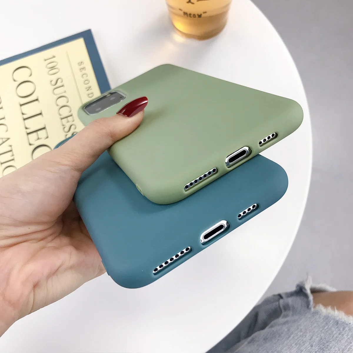 KJOEW карамельный цвет чехол для телефона s для iphone 11 Pro Max XR X XS Max 6 6S 7 8 Plus милый простой однотонный Мягкий силиконовый чехол