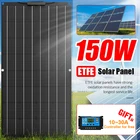 Гибкая солнечная панель ETFE 150 Вт, портативное зарядное устройство на солнечной батарее, самодельный разъем для зарядки смартфона, автомобильная система питания для кемпинга батарея панель панели батареи панель