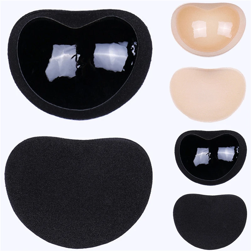 

Invisible Heart Padding Magic Bra Insert Pads Push Up Silicone Self Adhesive Breast Enhancer Women Intimates Breast Lift Nipple