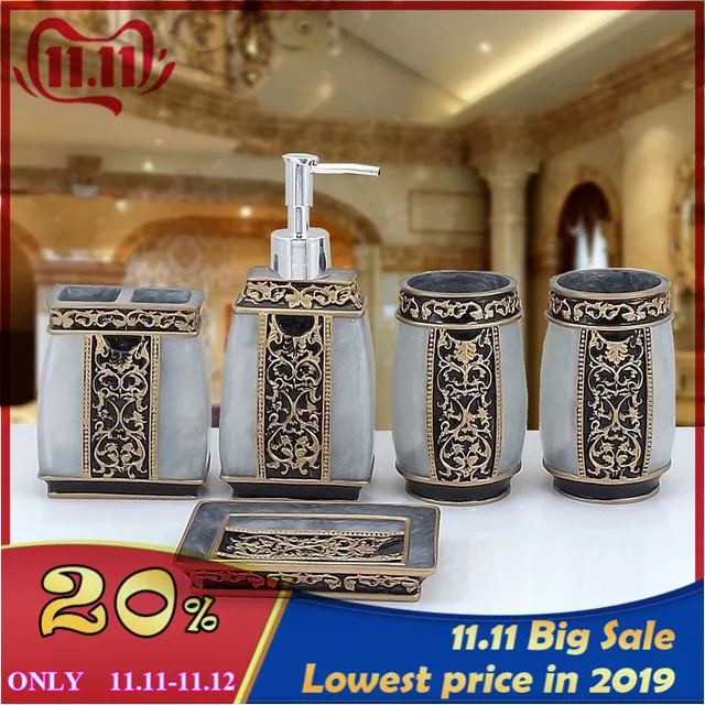 Новинка 2018 дозатор мыла для ванной комнаты аксессуары набор из пяти предметов
