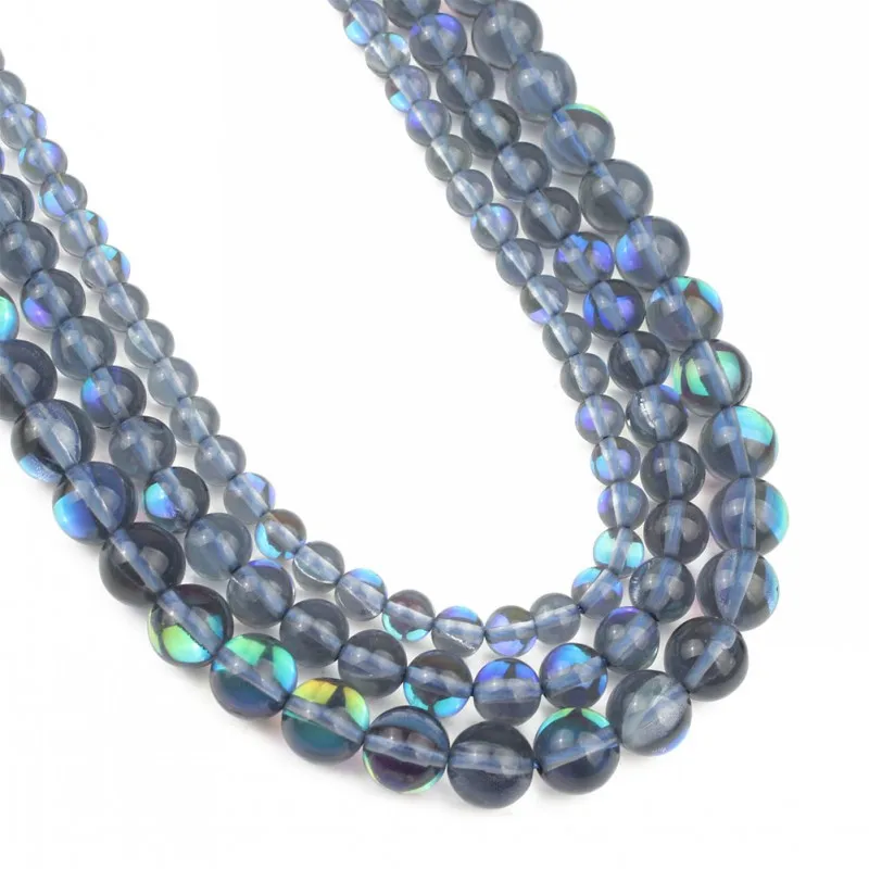 Серый из австрийского кристалла Круглый бисер для изготовления ювелирных