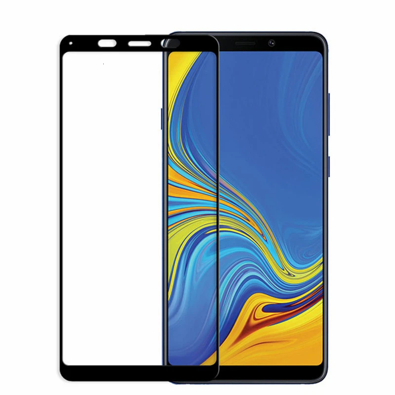50 шт. полноэкранное закаленное стекло для Samsung A710 A510 A310 A720 A520 A320 A6 A8 Plus 2018 защитная