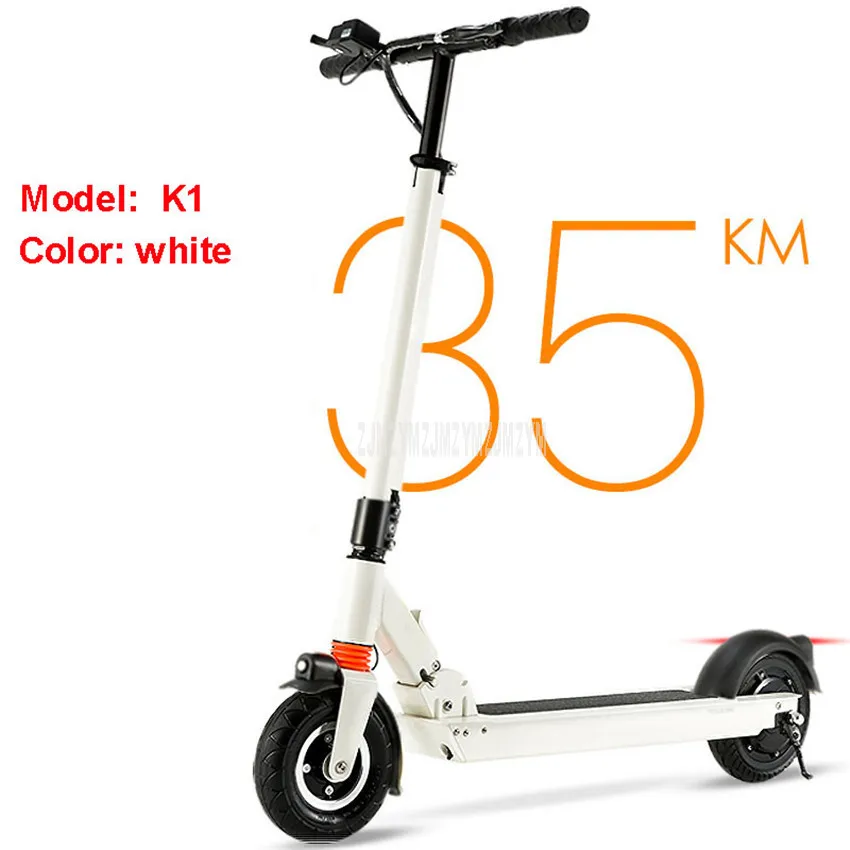 K1 White C1/C2/K1 двухколесный Умный складной электрический ножной скутер, электрический скейтборд для взрослых, 15 км/30 км/35 км - Цвет: K1 White