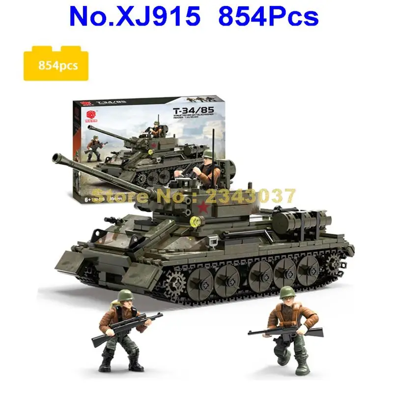 915 854 шт. T34(85) Ww2 Военная Униформа Второй мировой войны армии советский Танк