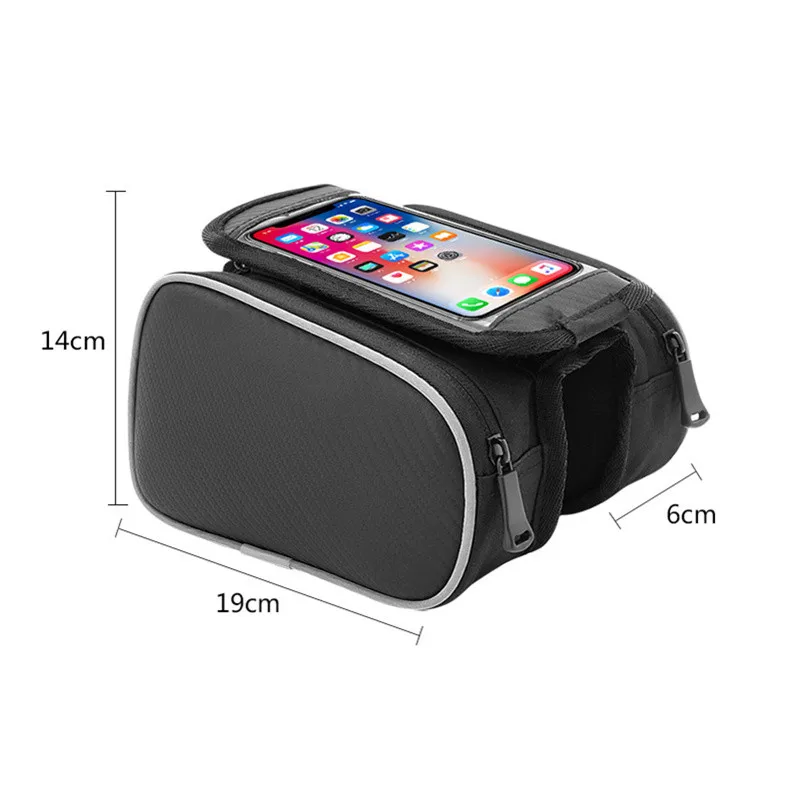 

Small Two-Side Bicycles Tub Bag Waterproof Bike Mobile Phone Basket Detachable Cycling Riding Durable Bicycle Supplies