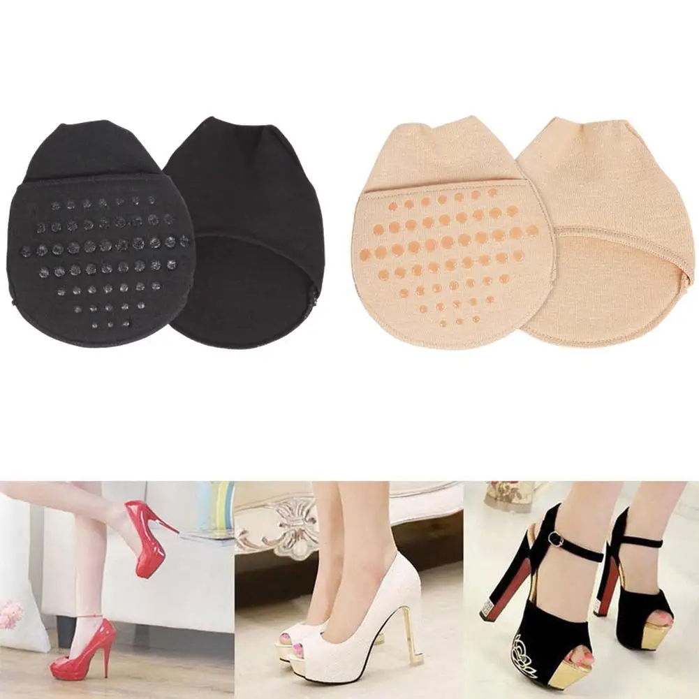 

1Pair Five-finger Sock Women Sock Invisible Female High-heeled Port Toe Shallow Short Half Sock Open Cotton On-slip Palm Su H8O4