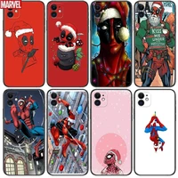 spiderman christmas phone cases for iphone 13 pro max case 12 11 pro max 8 plus 7plus 6s xr x xs 6 mini se mobile cell