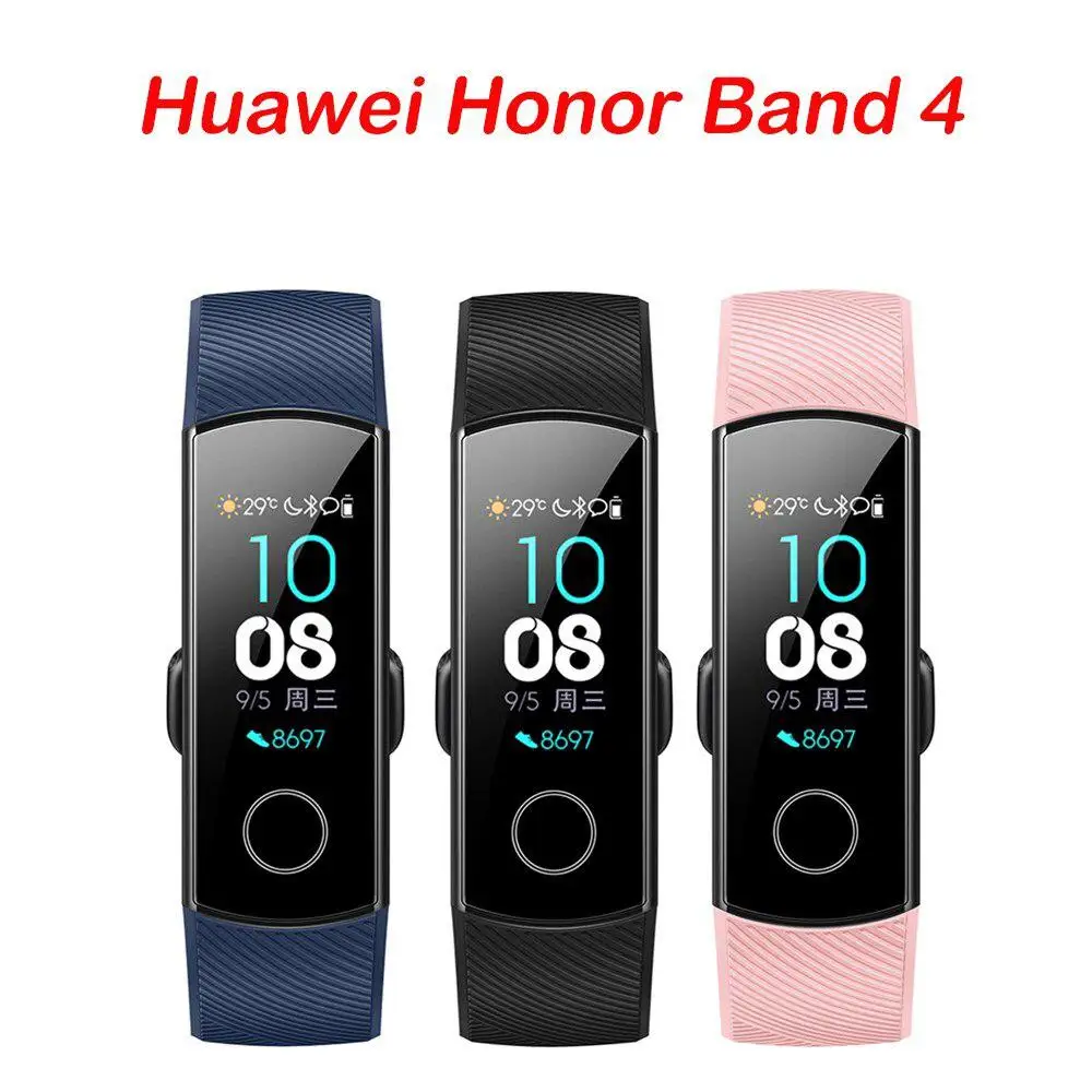 Сенсорный экран для huawei Honor Band 4 смарт-браслет для плавания осанка для обнаружения пульса сна смарт-браслет